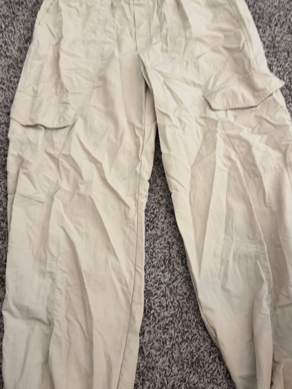 Light Beige Quick-Dry Drawstring Pants - Picture 2 of 6